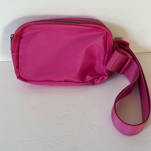 Bum Bag Fuchsia Parachute Material Adjustable Nylon Strap